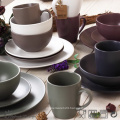 16PCS ROUND MATTE CERAMIC DINNER SET